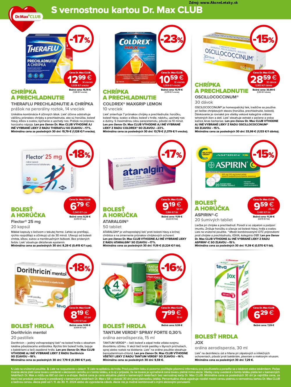 Leták Dr.Max (1. 11. - 30. 11. 2024) - strana 2 z 12