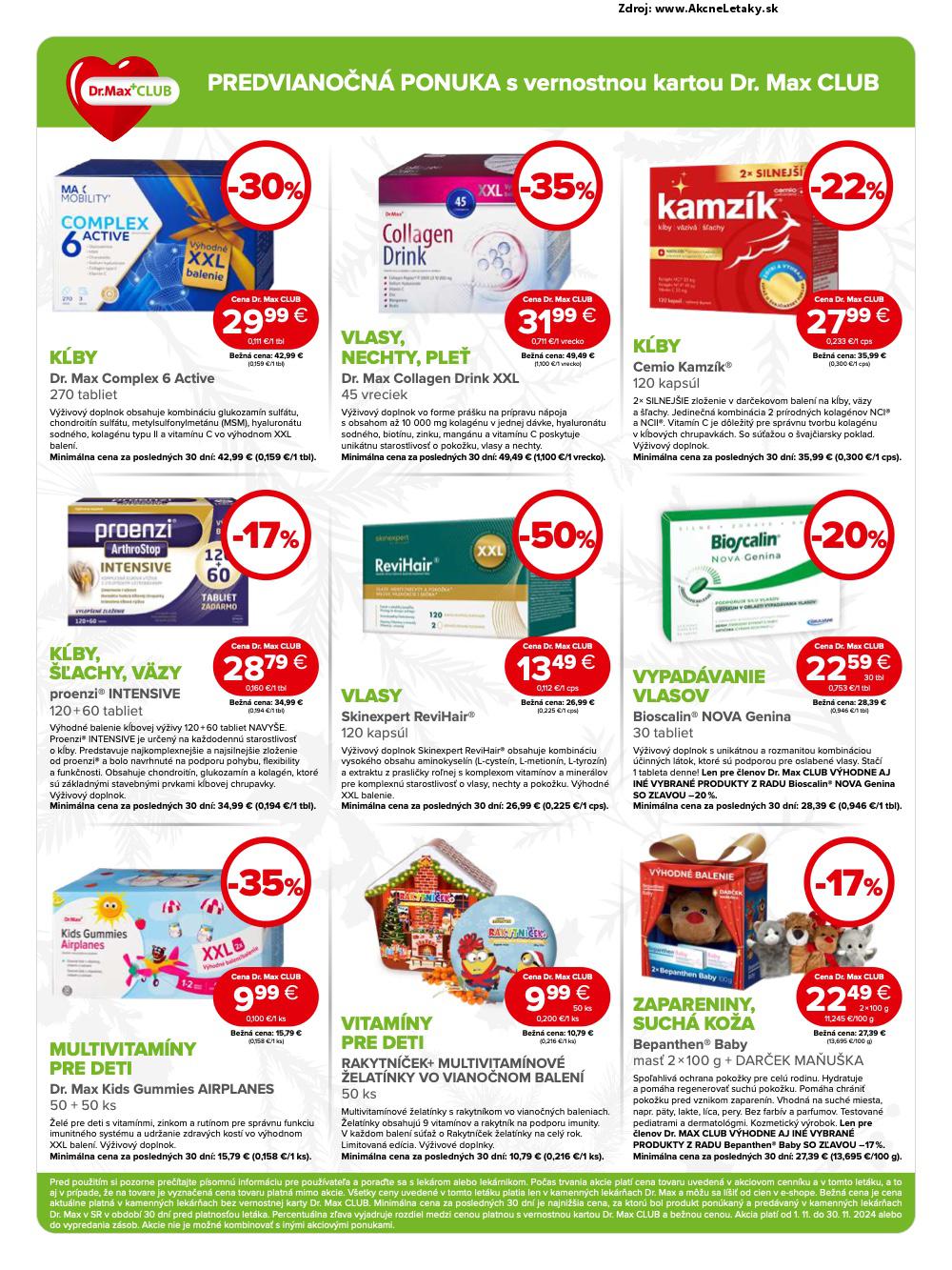 Leták Dr.Max (1. 11. - 30. 11. 2024) - strana 6 z 12