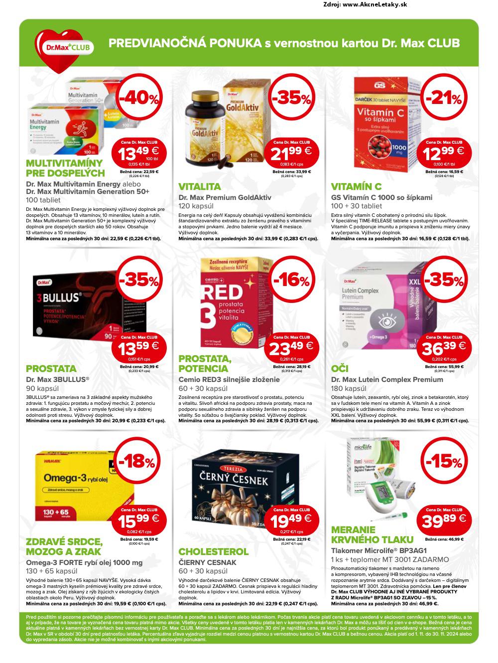 Leták Dr.Max (1. 11. - 30. 11. 2024) - strana 7 z 12