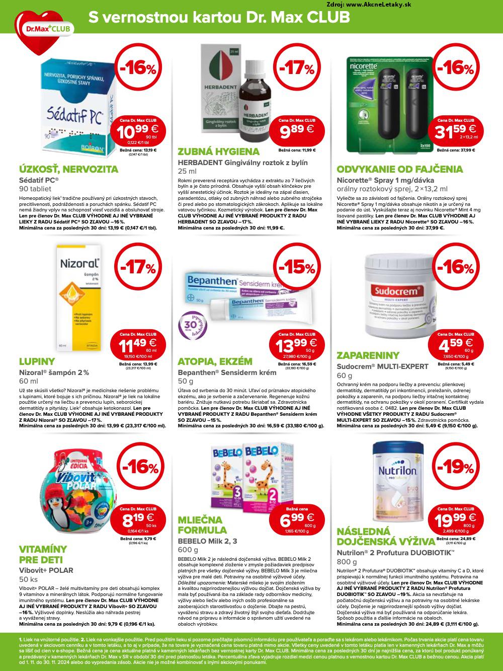 Leták Dr.Max (1. 11. - 30. 11. 2024) - strana 8 z 12