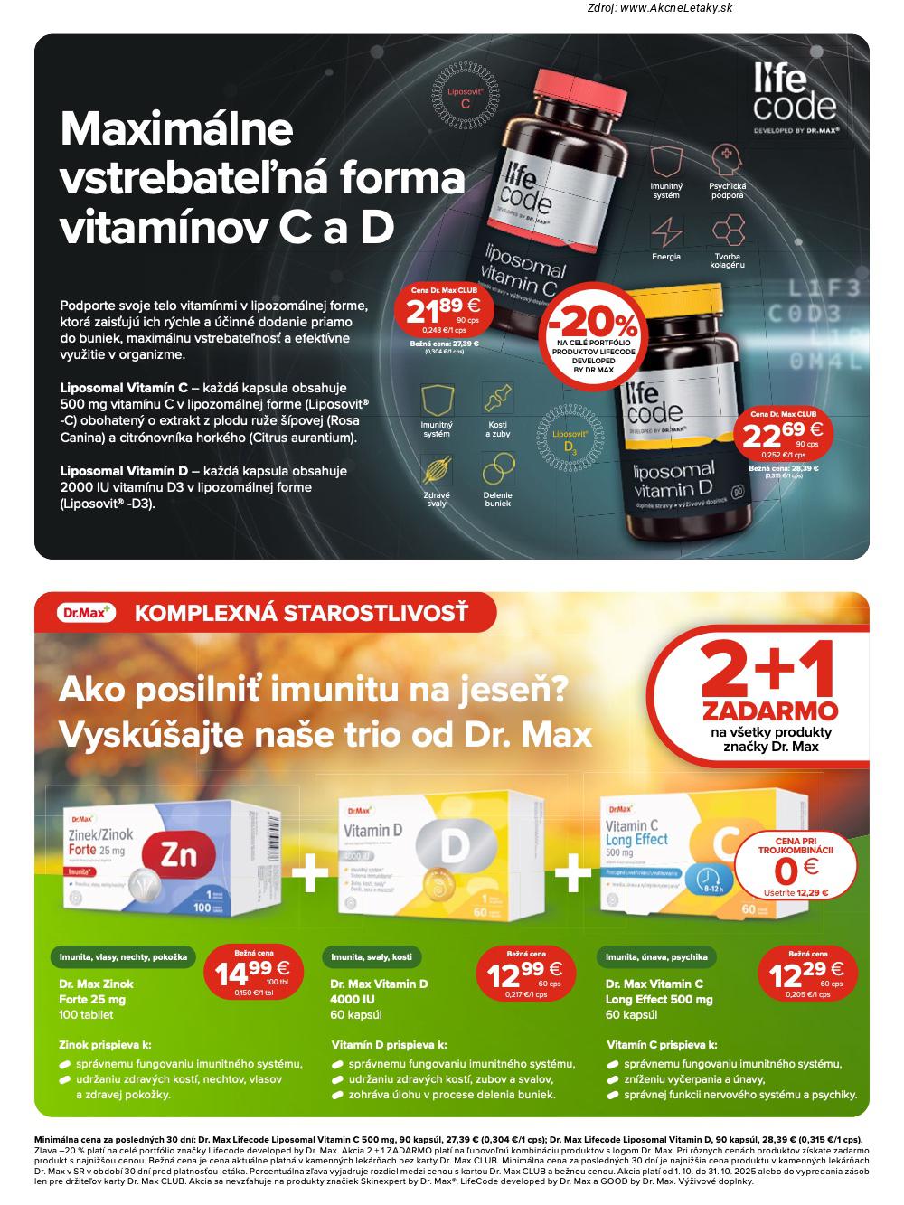 Leták Dr.Max (1. 10. - 31. 10. 2025) - strana 10 z 12