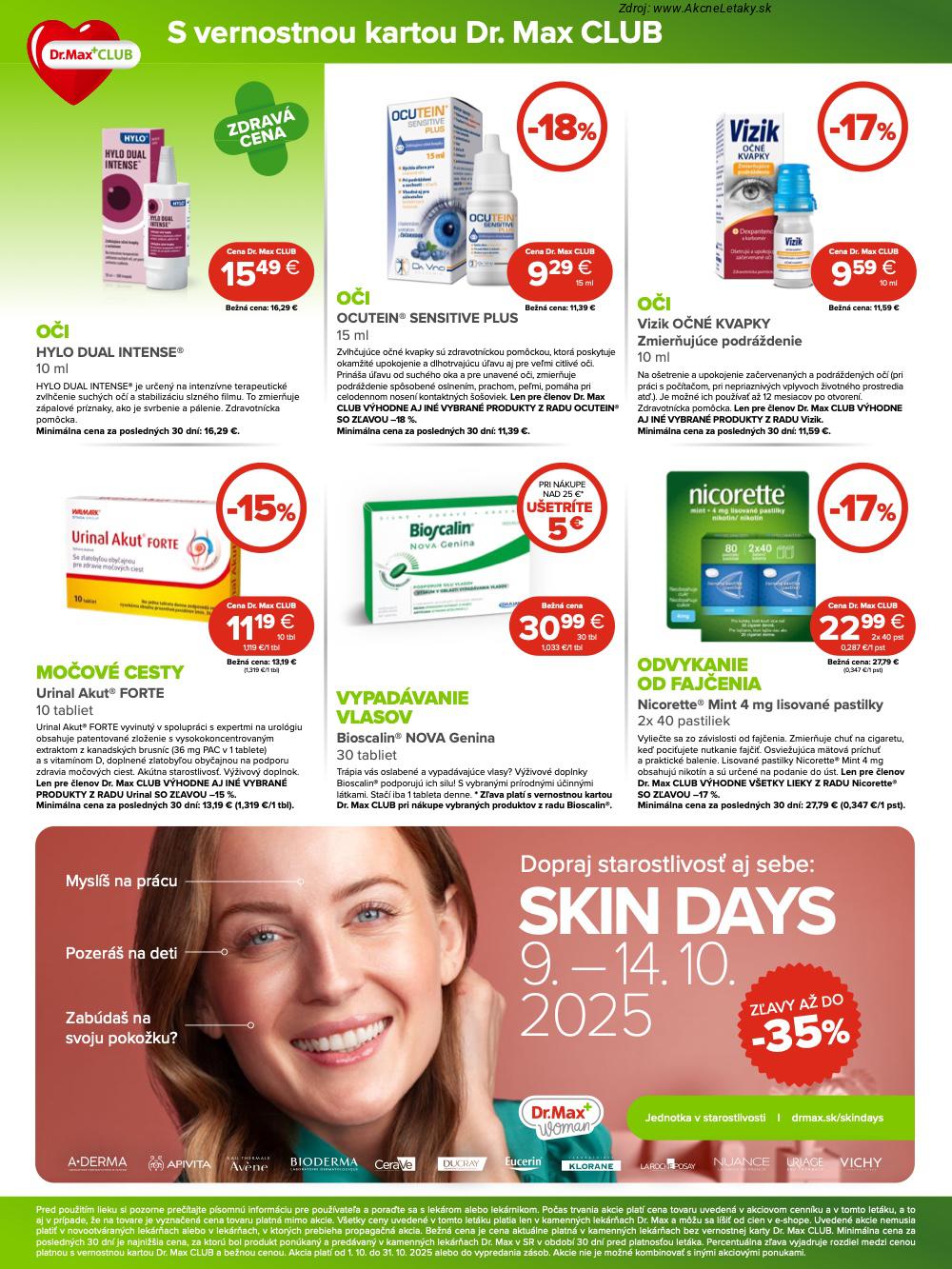 Leták Dr.Max (1. 10. - 31. 10. 2025) - strana 8 z 12