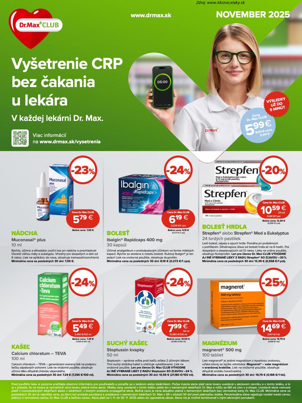Leták Dr.Max - strana 1