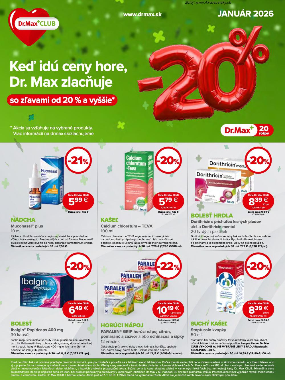 Leták Dr.Max - strana 1