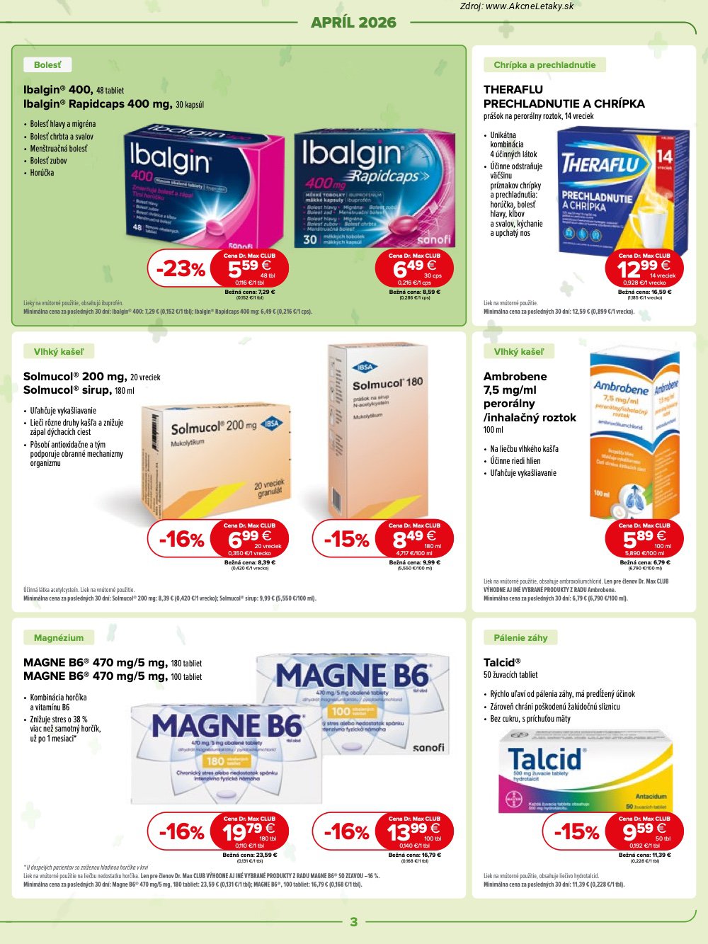 Leták Dr.Max - strana 3