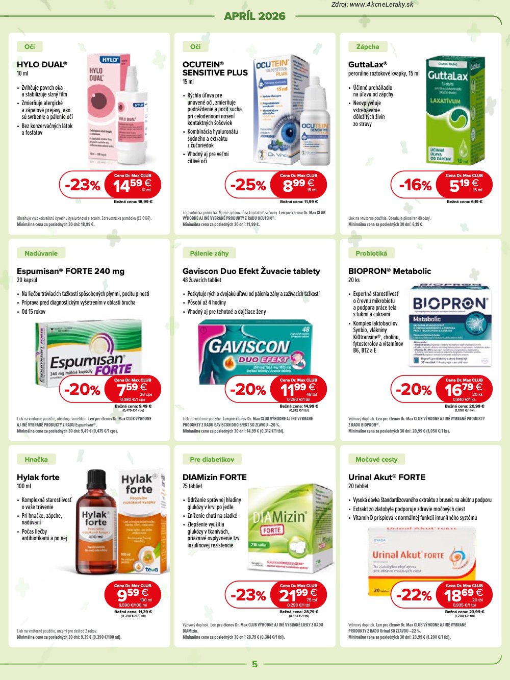 Leták Dr.Max - strana 5