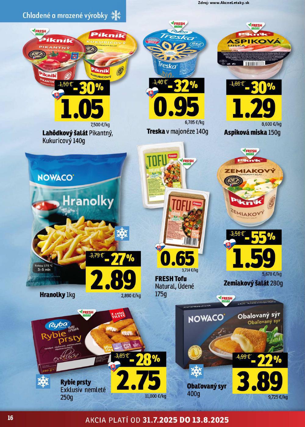 Leták FRESH (31. 7. - 13. 8. 2025) - strana 16 z 50