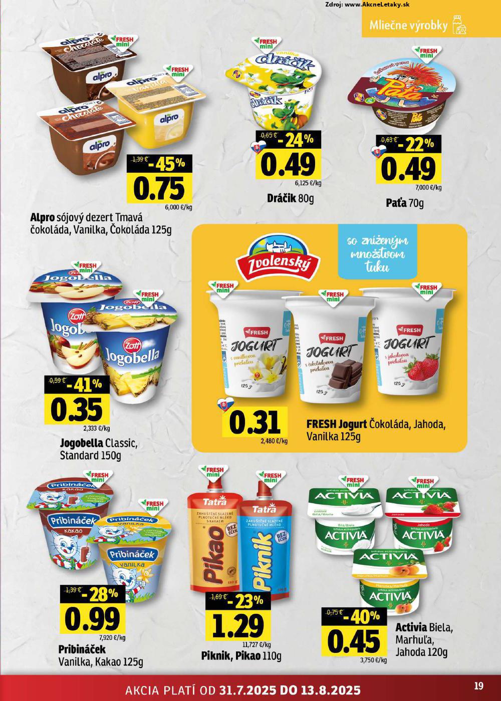 Leták FRESH (31. 7. - 13. 8. 2025) - strana 19 z 50