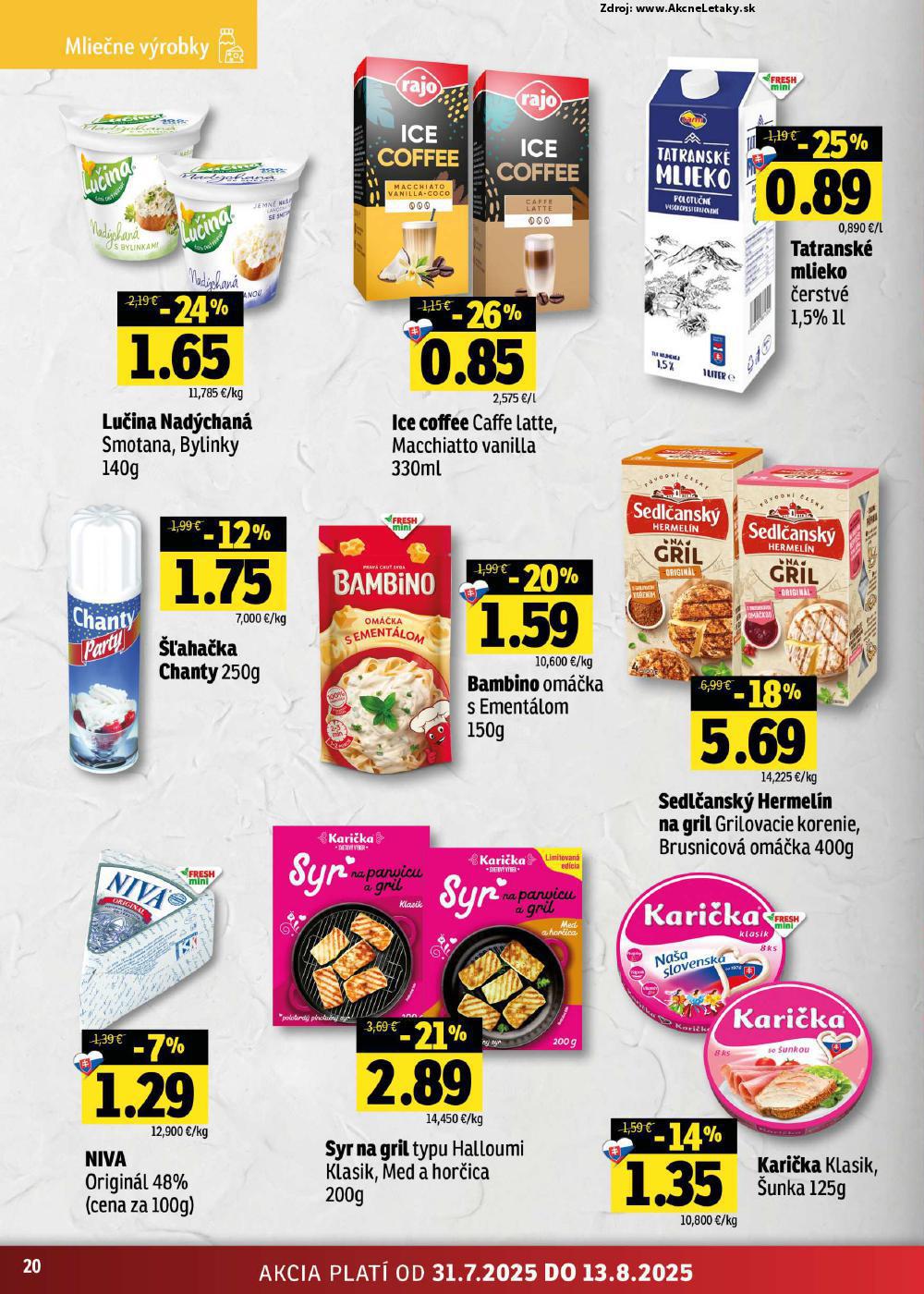 Leták FRESH (31. 7. - 13. 8. 2025) - strana 20 z 50