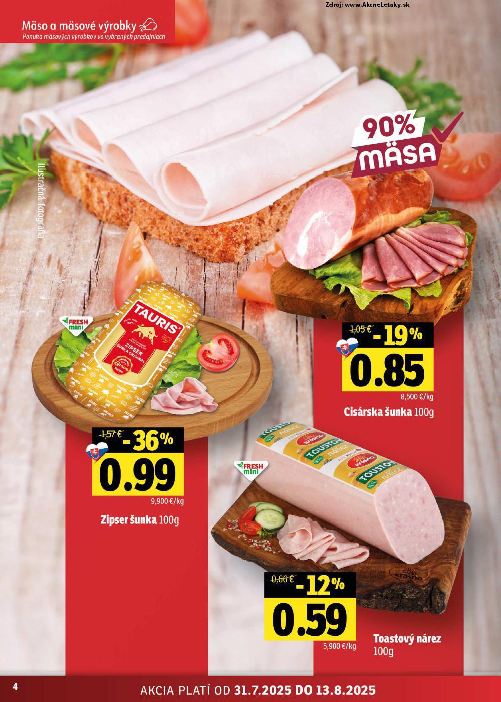 Leták FRESH (31. 7. - 13. 8. 2025) - strana 4 z 50