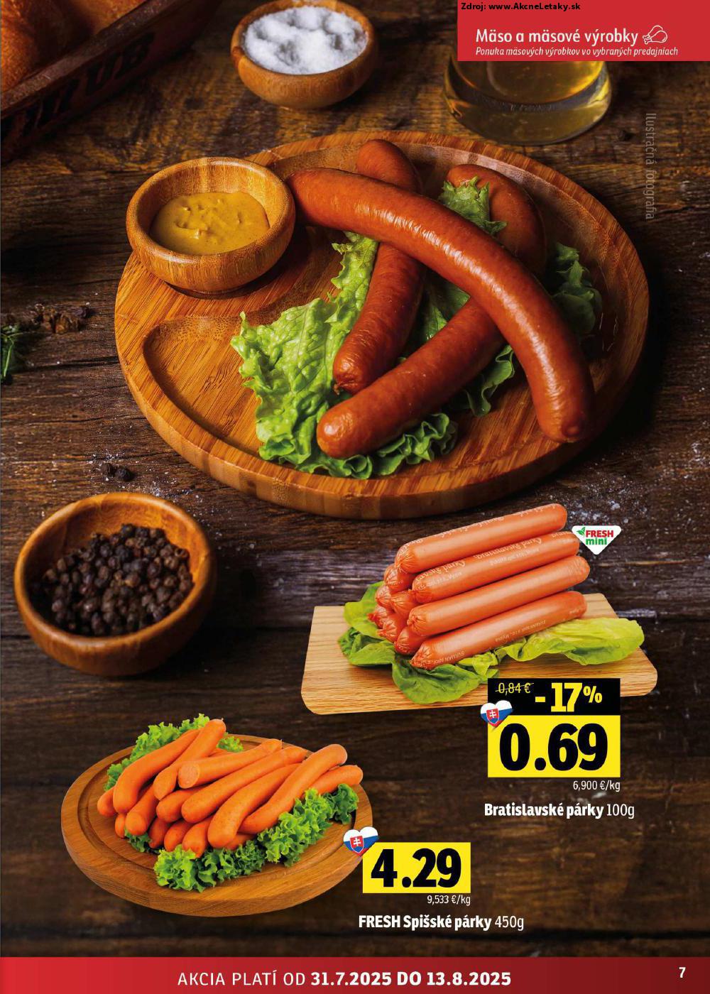 Leták FRESH (31. 7. - 13. 8. 2025) - strana 7 z 50