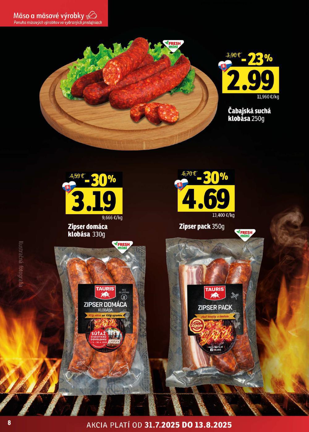 Leták FRESH (31. 7. - 13. 8. 2025) - strana 8 z 50