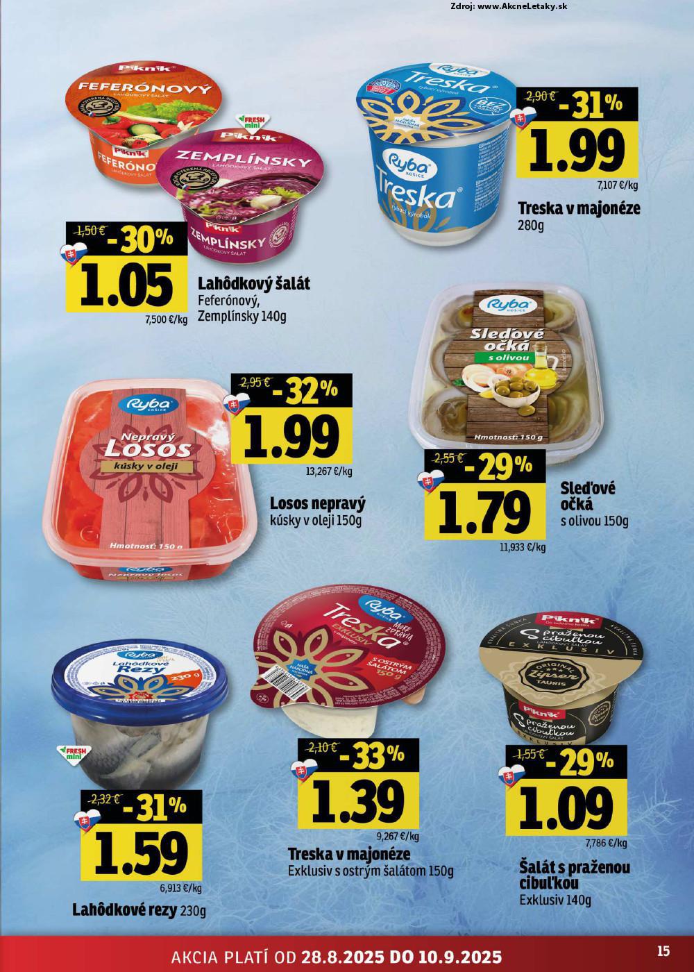 Leták FRESH (28. 8. - 10. 9. 2025) - strana 15 z 52