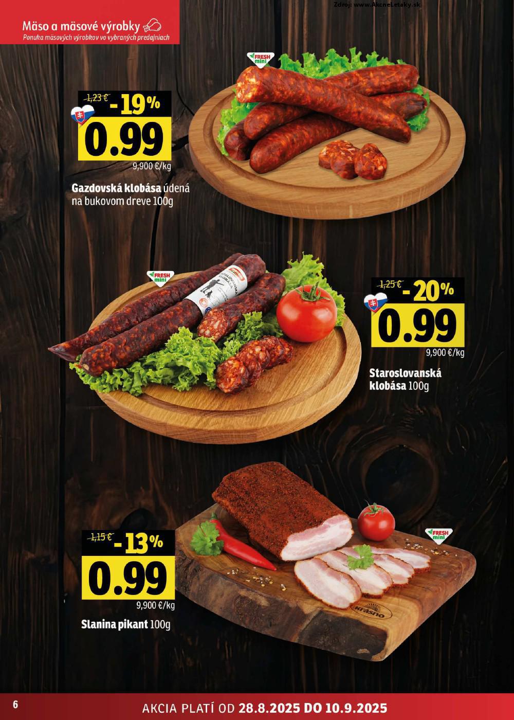 Leták FRESH (28. 8. - 10. 9. 2025) - strana 6 z 52