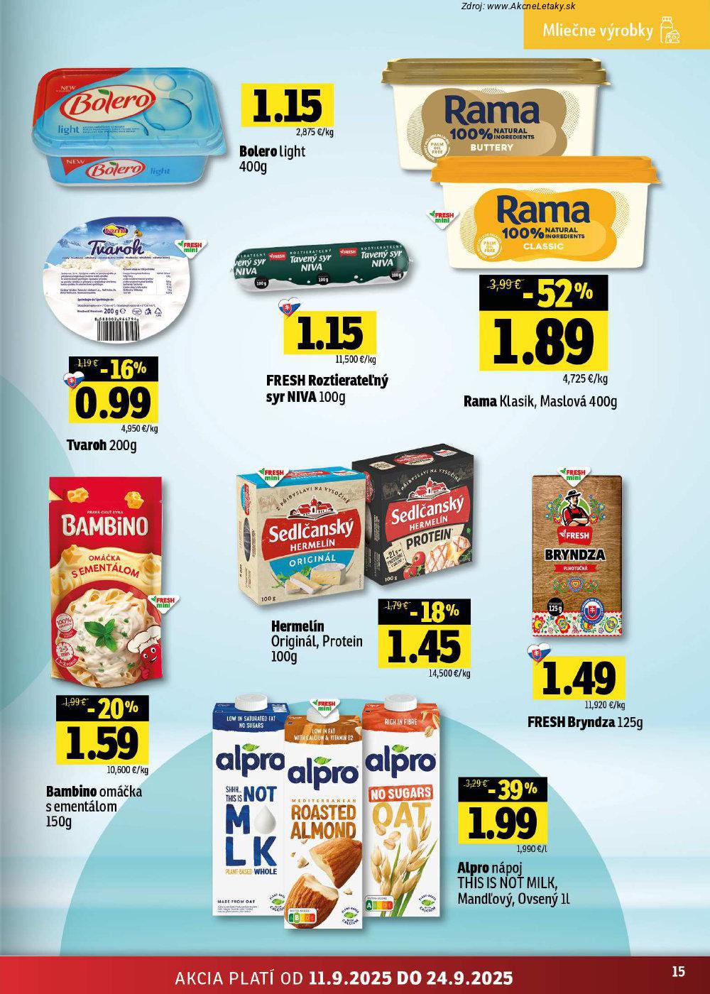 Leták FRESH (11. 9. - 24. 9. 2025) - strana 15 z 48