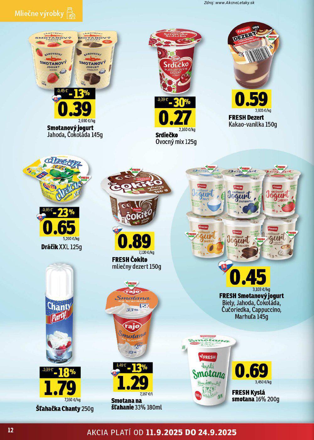 Leták FRESH (11. 9. - 24. 9. 2025) - strana 12 z 46