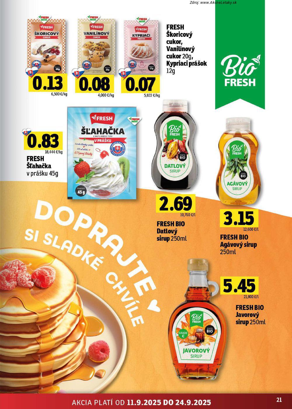 Leták FRESH (11. 9. - 24. 9. 2025) - strana 21 z 46