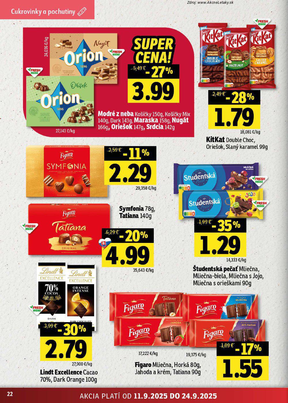 Leták FRESH (11. 9. - 24. 9. 2025) - strana 22 z 46