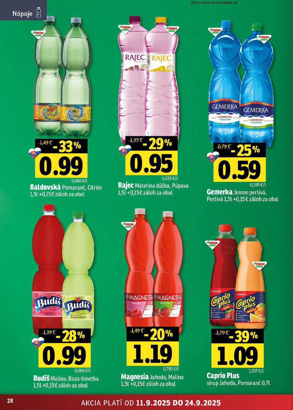 Leták FRESH (11. 9. - 24. 9. 2025) - strana 28 z 46