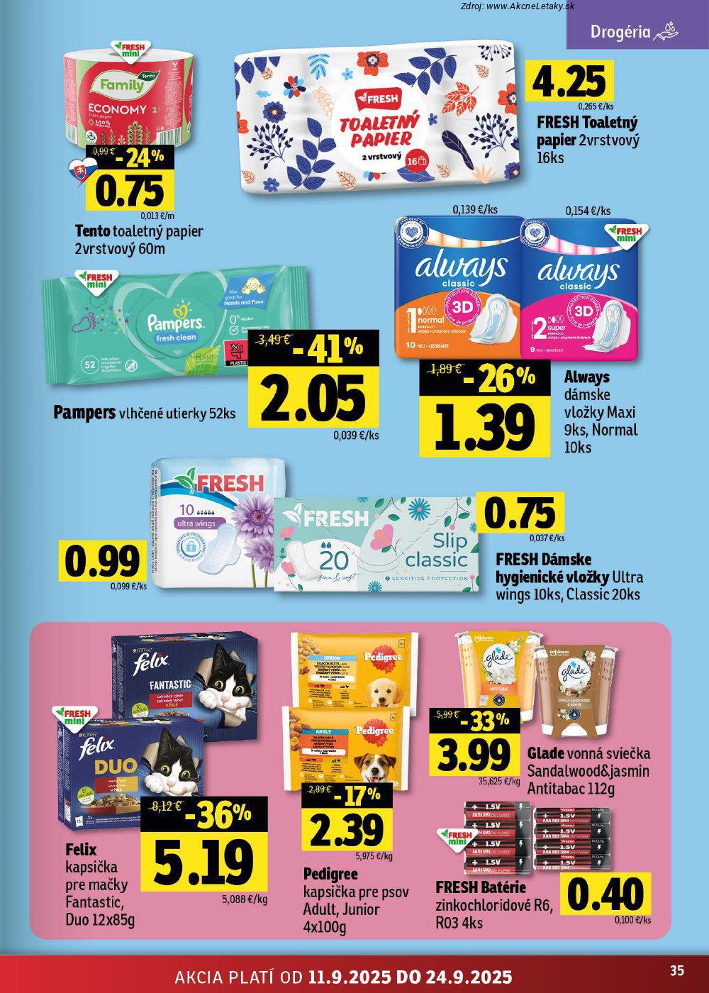 Leták FRESH (11. 9. - 24. 9. 2025) - strana 35 z 46