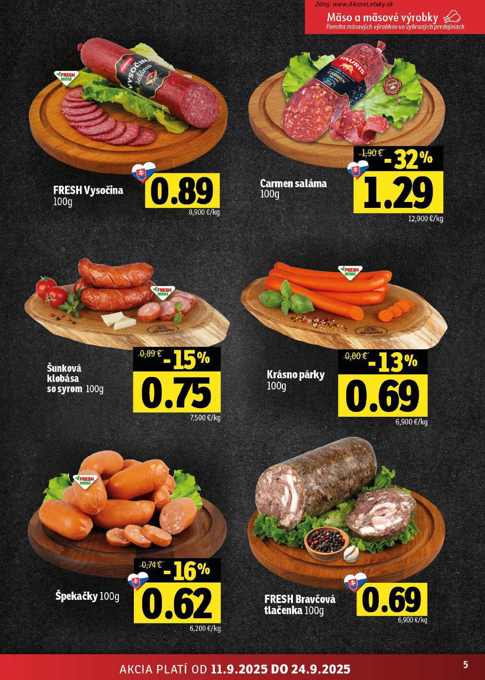 Leták FRESH (11. 9. - 24. 9. 2025) - strana 5 z 46