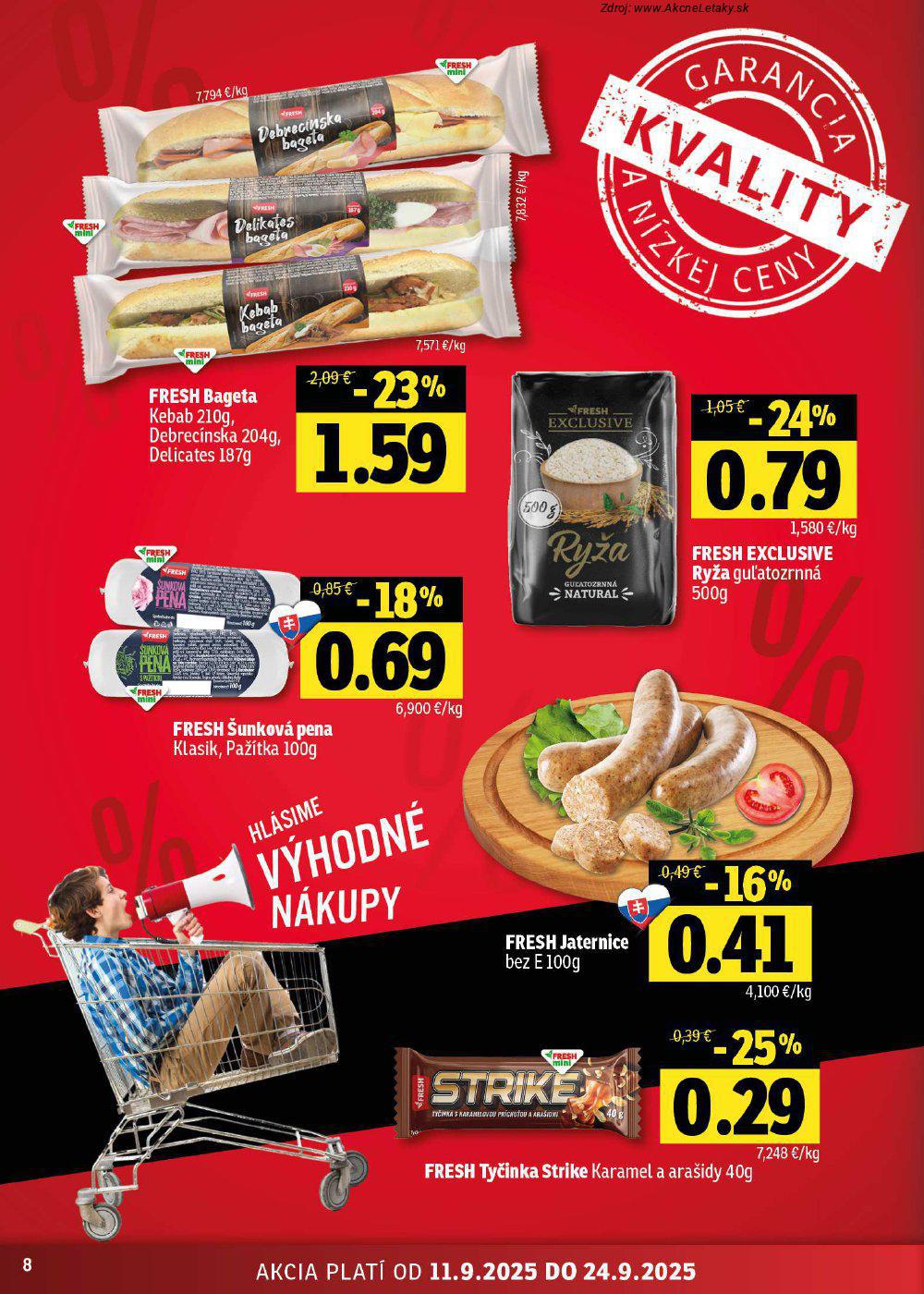 Leták FRESH (11. 9. - 24. 9. 2025) - strana 8 z 46