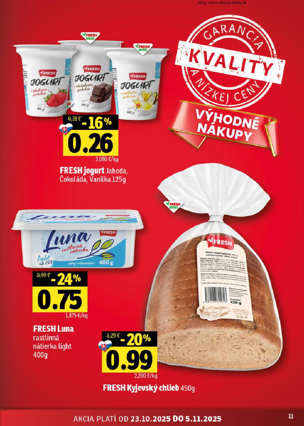 Leták FRESH (23. 10. - 5. 11. 2025) - strana 11 z 60