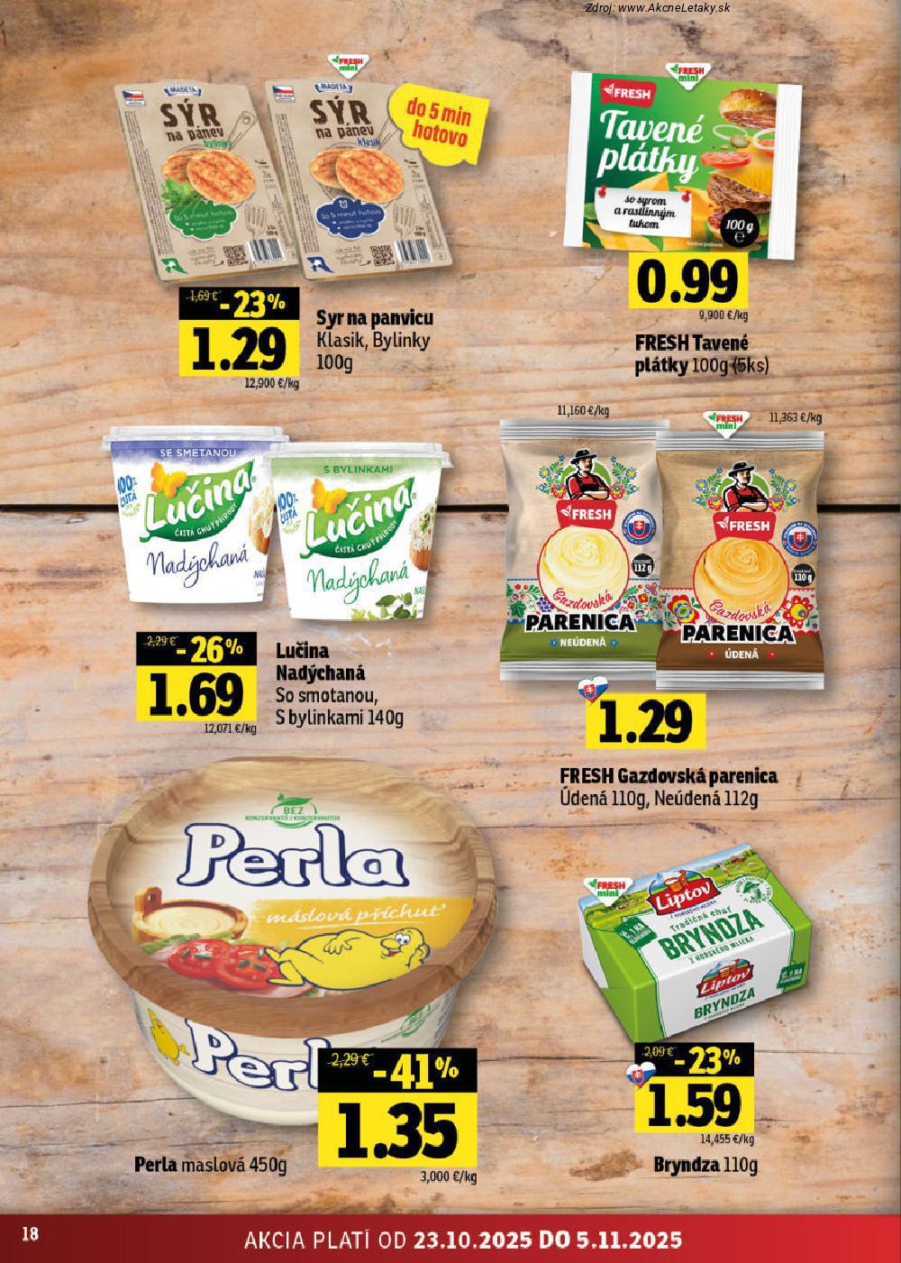 Leták FRESH (23. 10. - 5. 11. 2025) - strana 18 z 60