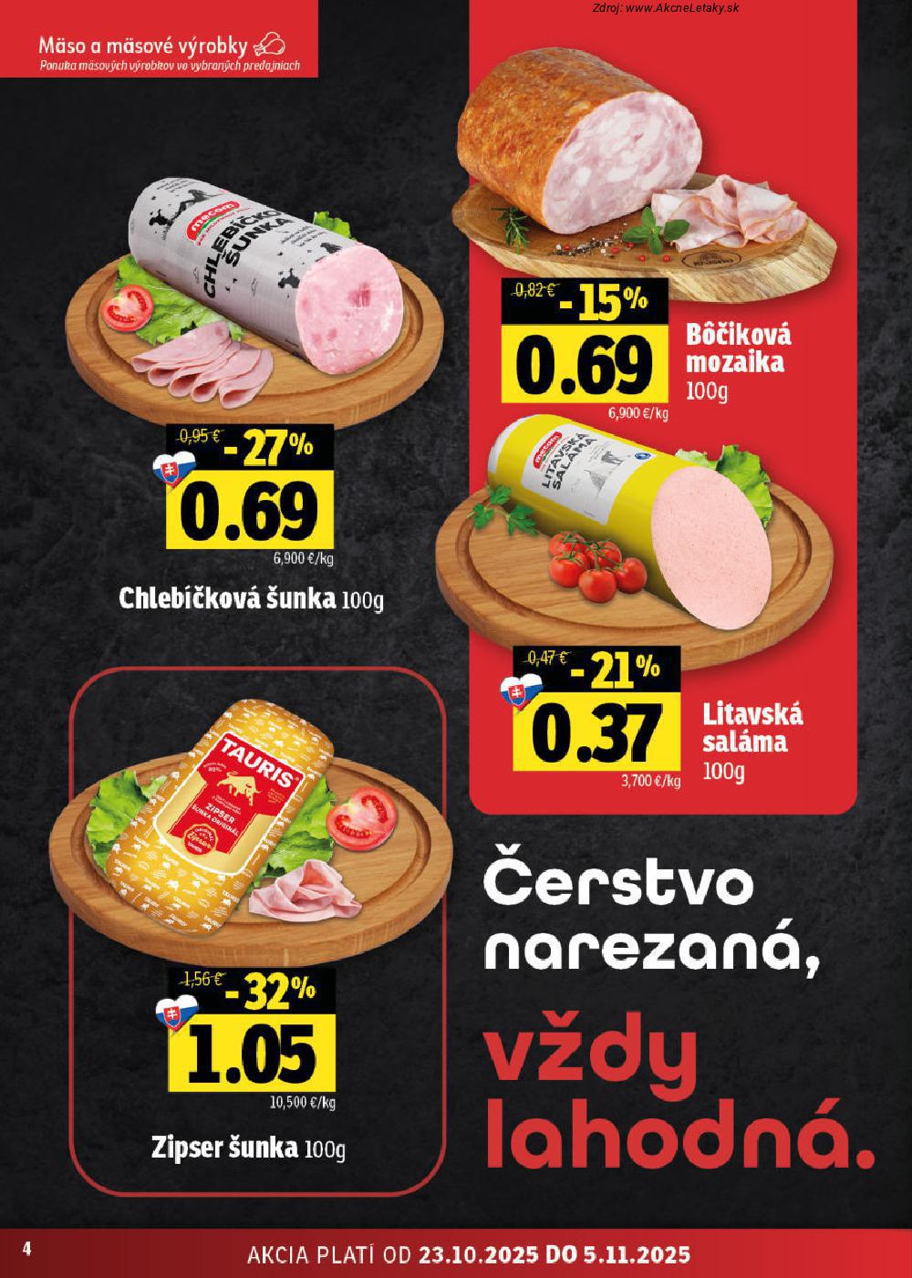 Leták FRESH (23. 10. - 5. 11. 2025) - strana 4 z 60