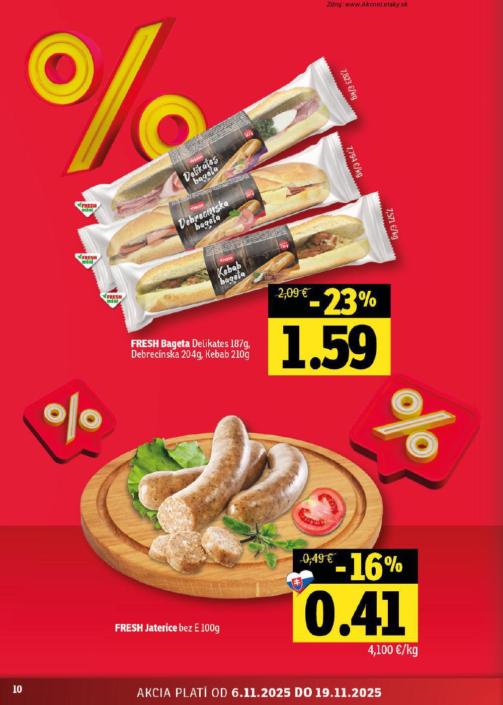 Leták FRESH (6. 11. - 19. 11. 2025) - strana 10 z 48