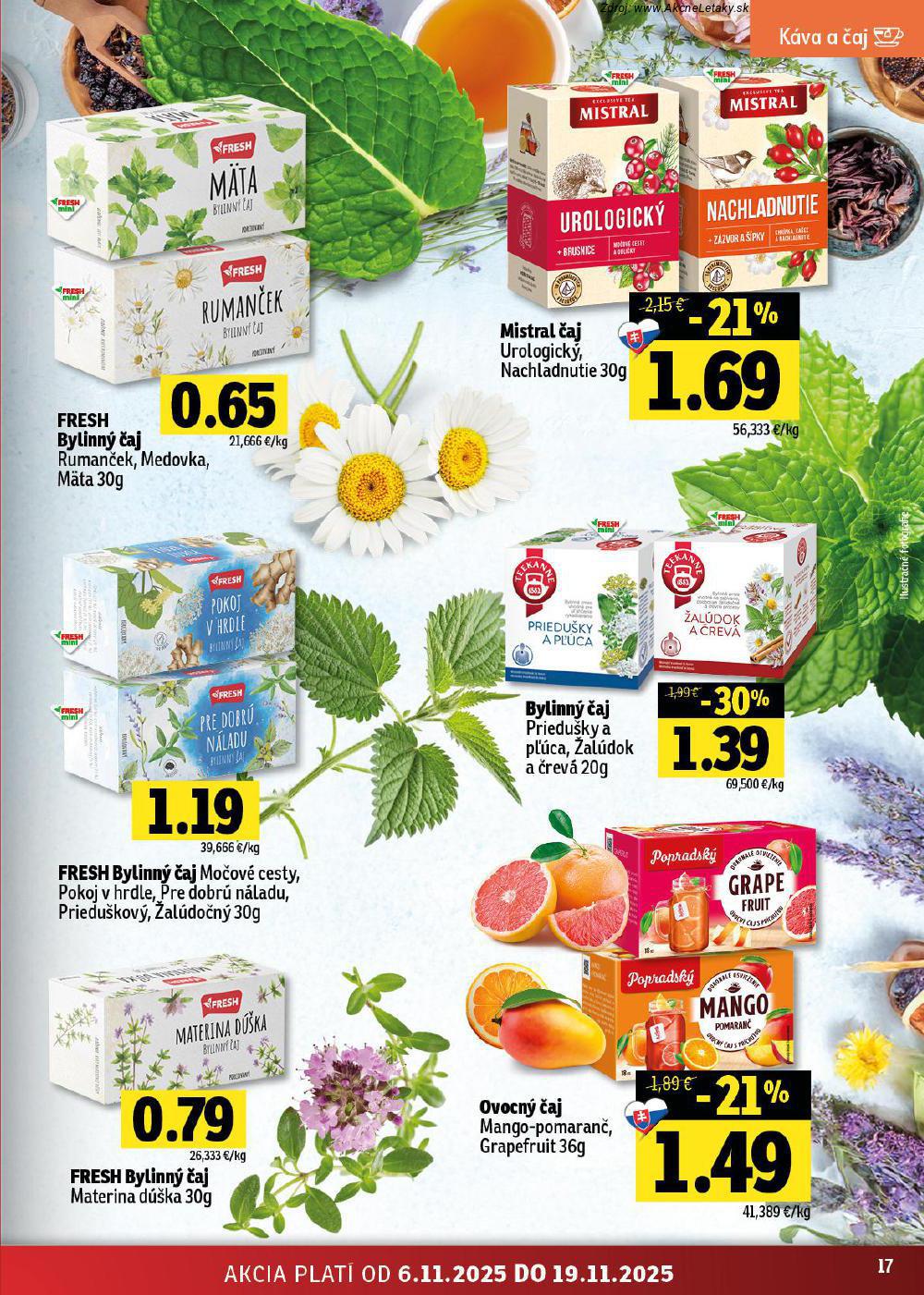 Leták FRESH (6. 11. - 19. 11. 2025) - strana 17 z 48