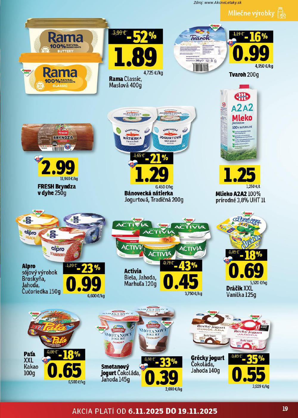 Leták FRESH (6. 11. - 19. 11. 2025) - strana 19 z 48