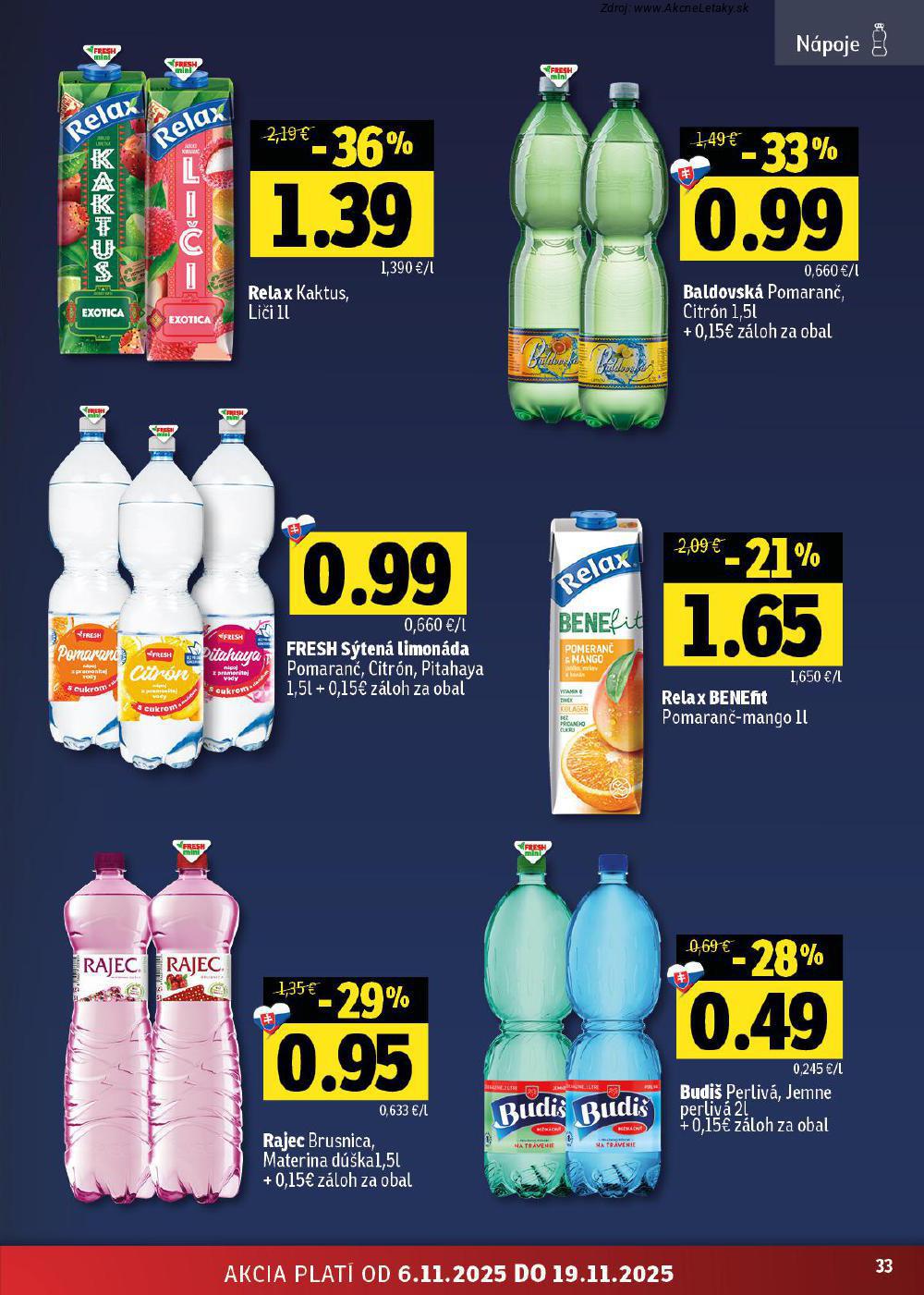 Leták FRESH (6. 11. - 19. 11. 2025) - strana 33 z 48