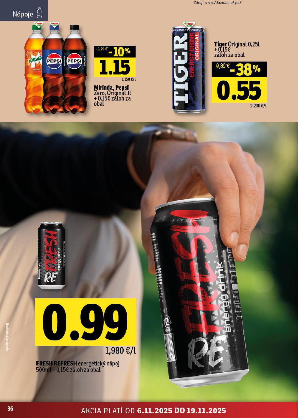 Leták FRESH (6. 11. - 19. 11. 2025) - strana 36 z 48