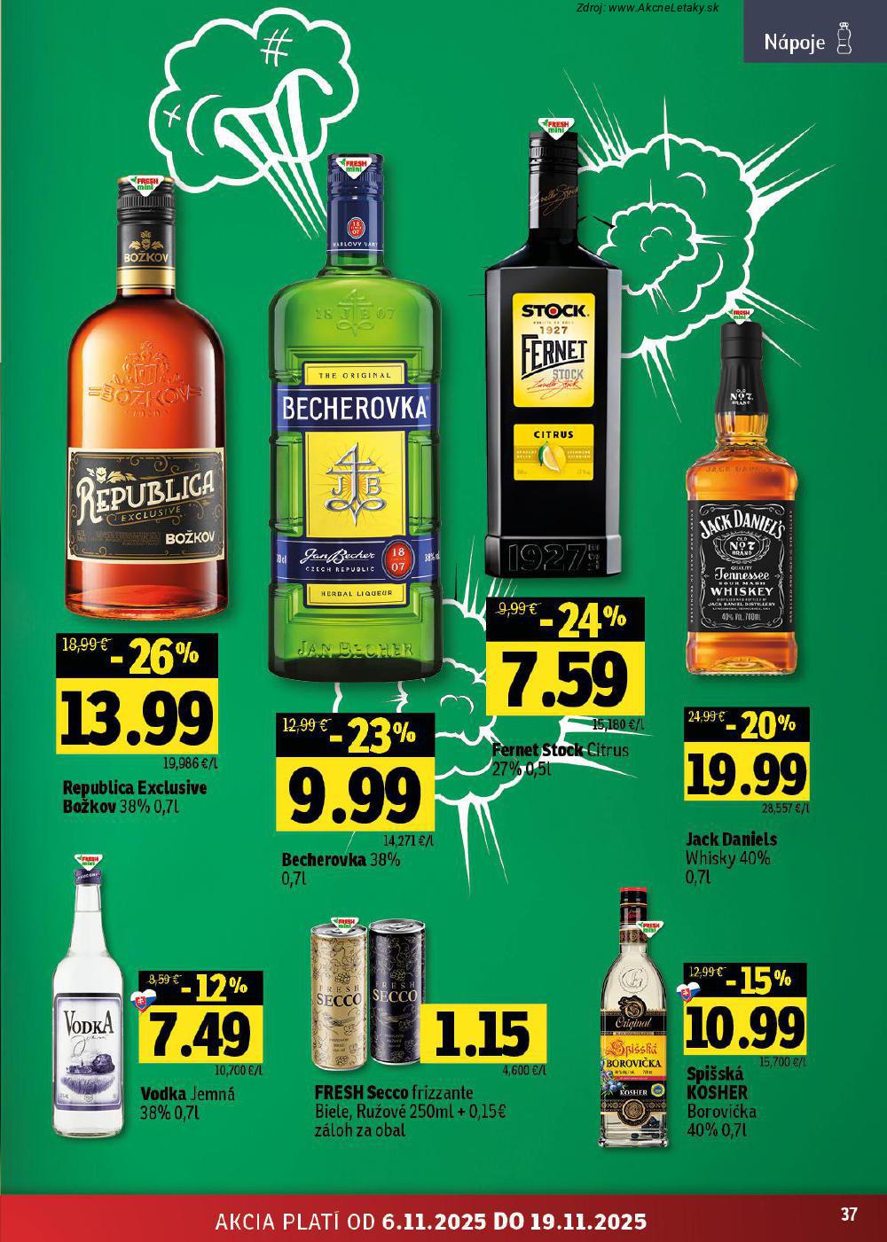 Leták FRESH (6. 11. - 19. 11. 2025) - strana 37 z 48