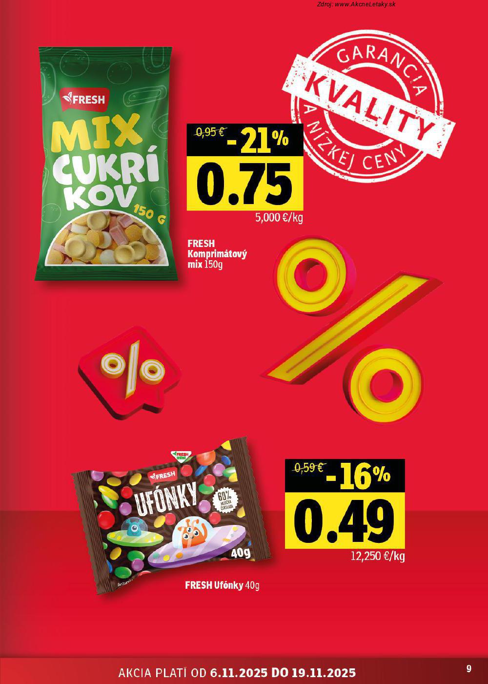 Leták FRESH (6. 11. - 19. 11. 2025) - strana 9 z 48