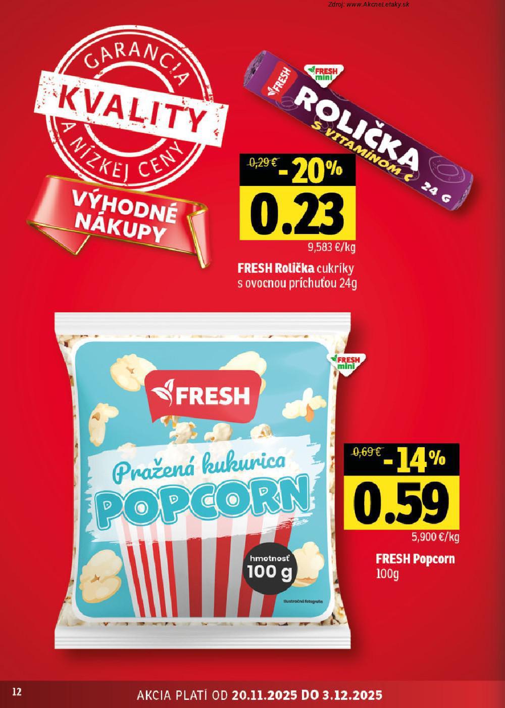 Leták FRESH (20. 11. - 3. 12. 2025) - strana 12 z 68