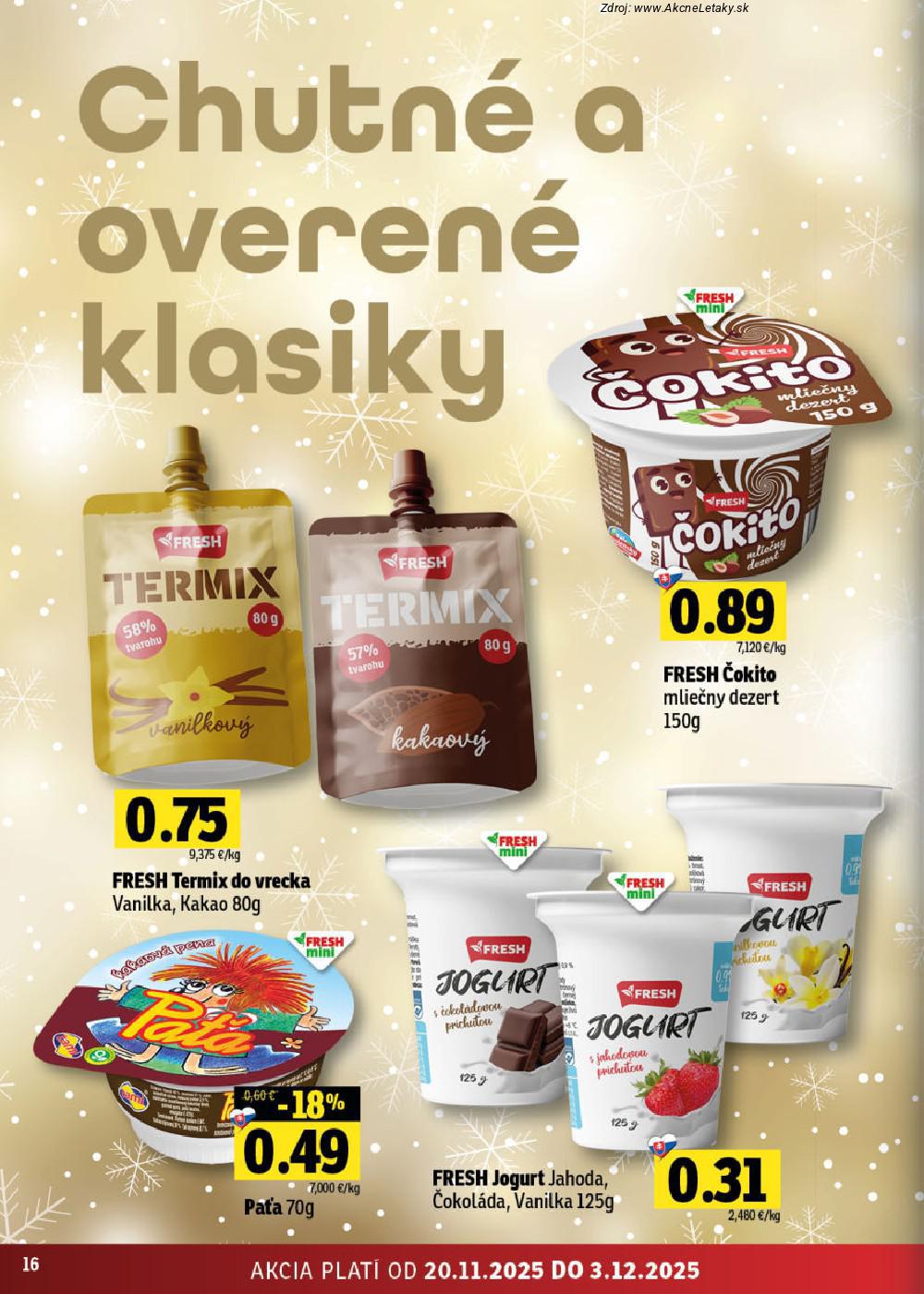 Leták FRESH (20. 11. - 3. 12. 2025) - strana 16 z 68