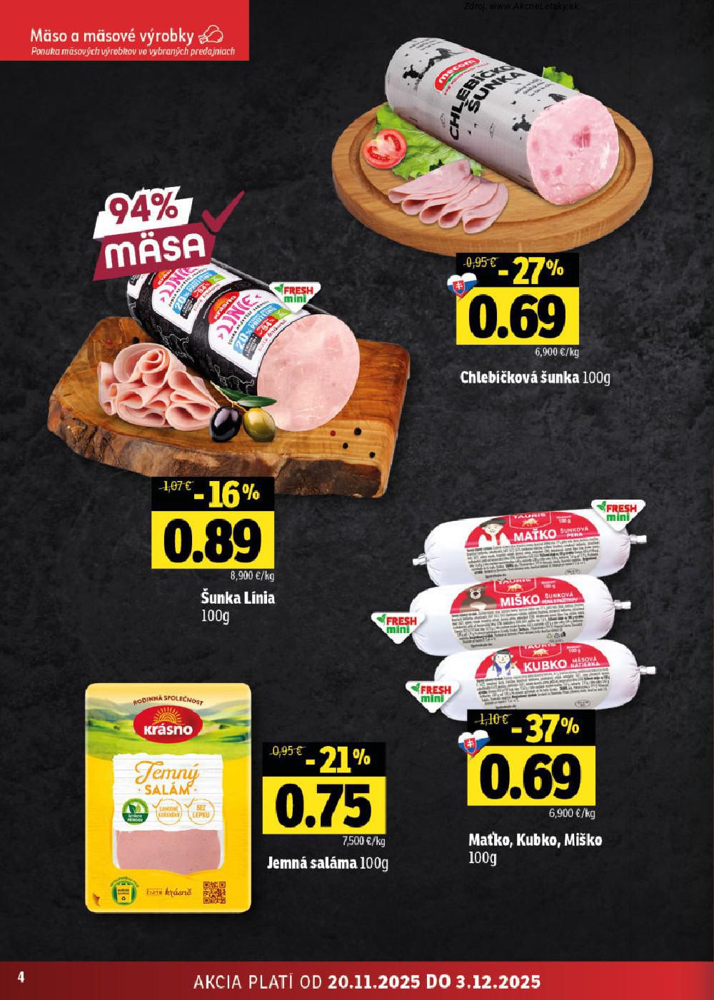 Leták FRESH (20. 11. - 3. 12. 2025) - strana 4 z 68