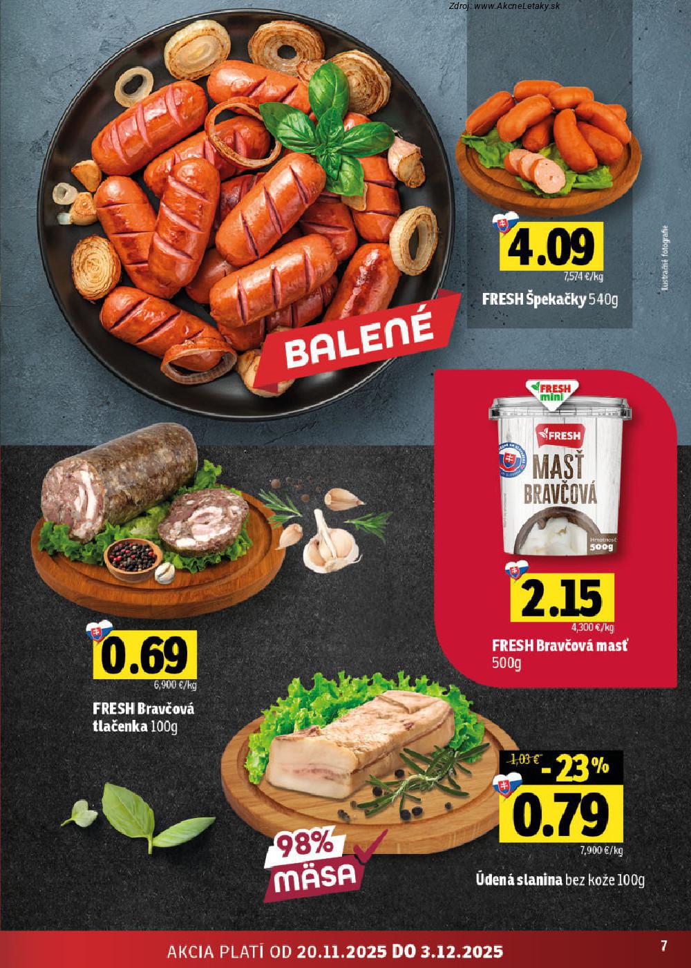 Leták FRESH (20. 11. - 3. 12. 2025) - strana 7 z 68