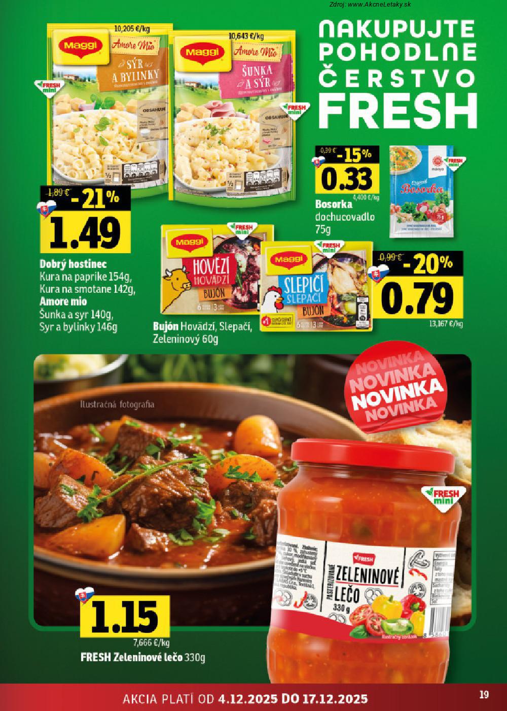Leták FRESH (4. 12. - 17. 12. 2025) - strana 19 z 50