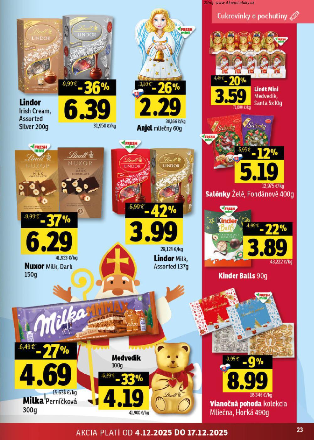 Leták FRESH (4. 12. - 17. 12. 2025) - strana 23 z 50