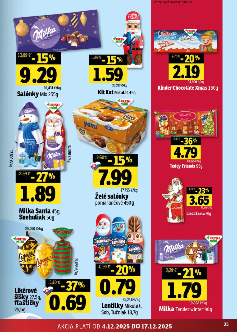 Leták FRESH (4. 12. - 17. 12. 2025) - strana 25 z 50