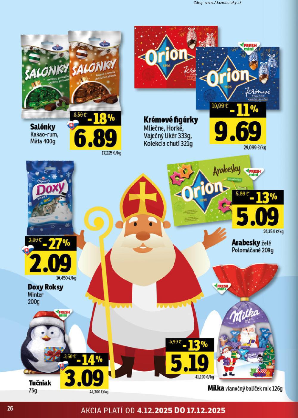 Leták FRESH (4. 12. - 17. 12. 2025) - strana 26 z 50