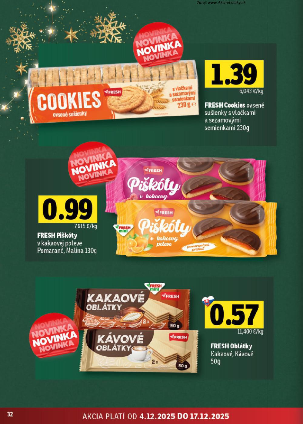 Leták FRESH (4. 12. - 17. 12. 2025) - strana 32 z 50