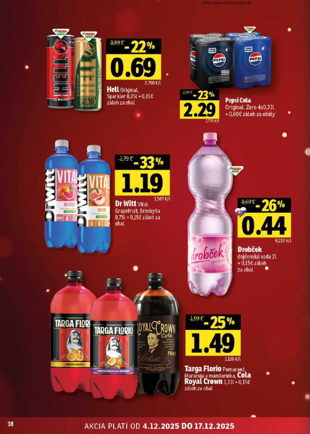 Leták FRESH (4. 12. - 17. 12. 2025) - strana 38 z 50