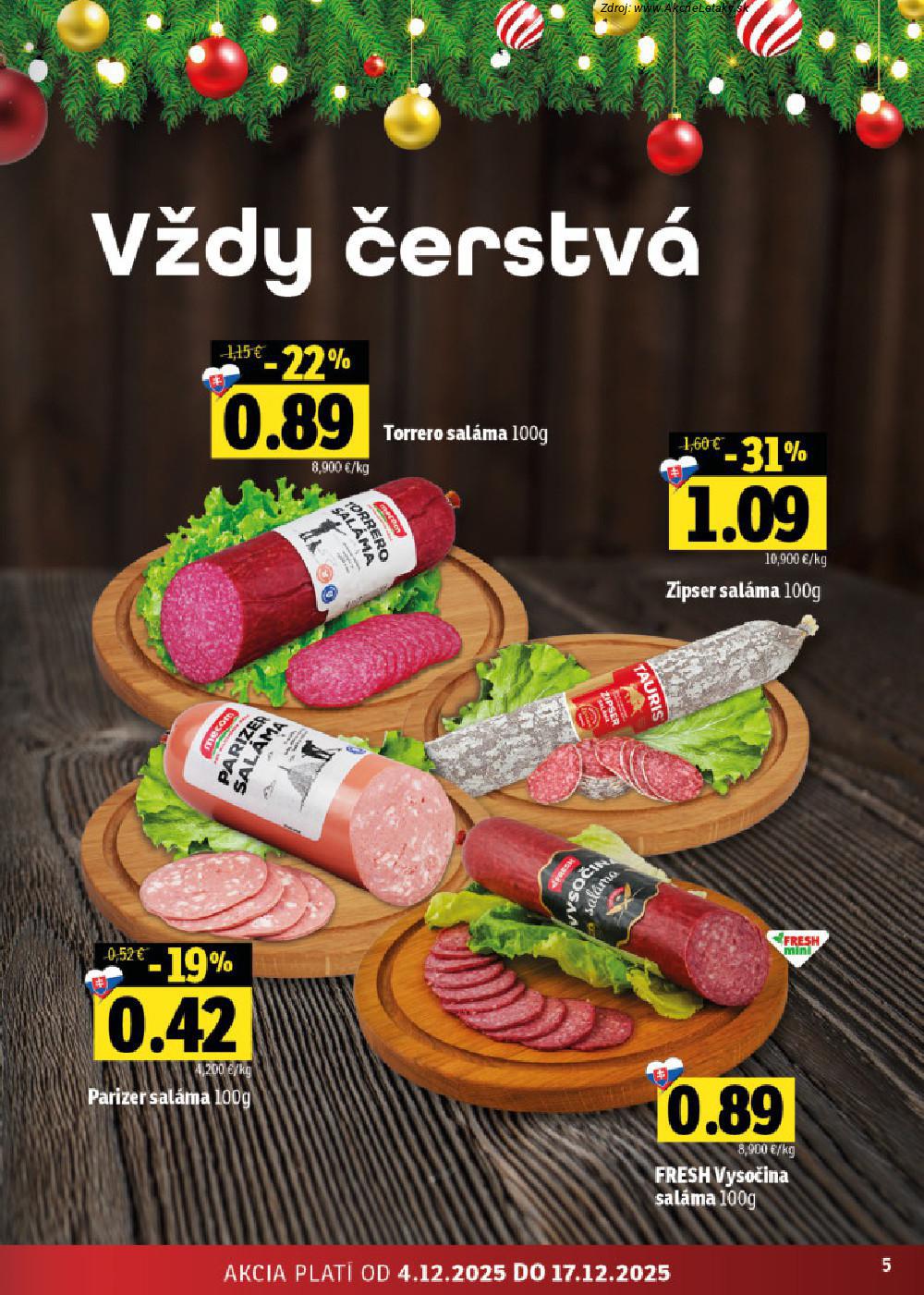 Leták FRESH (4. 12. - 17. 12. 2025) - strana 5 z 50