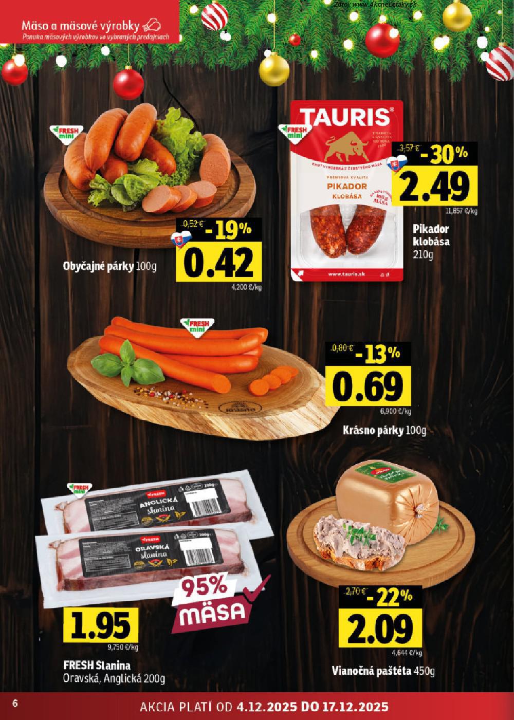 Leták FRESH (4. 12. - 17. 12. 2025) - strana 6 z 50