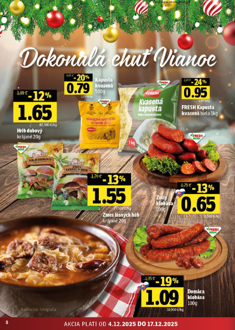 Leták FRESH (4. 12. - 17. 12. 2025) - strana 8 z 50