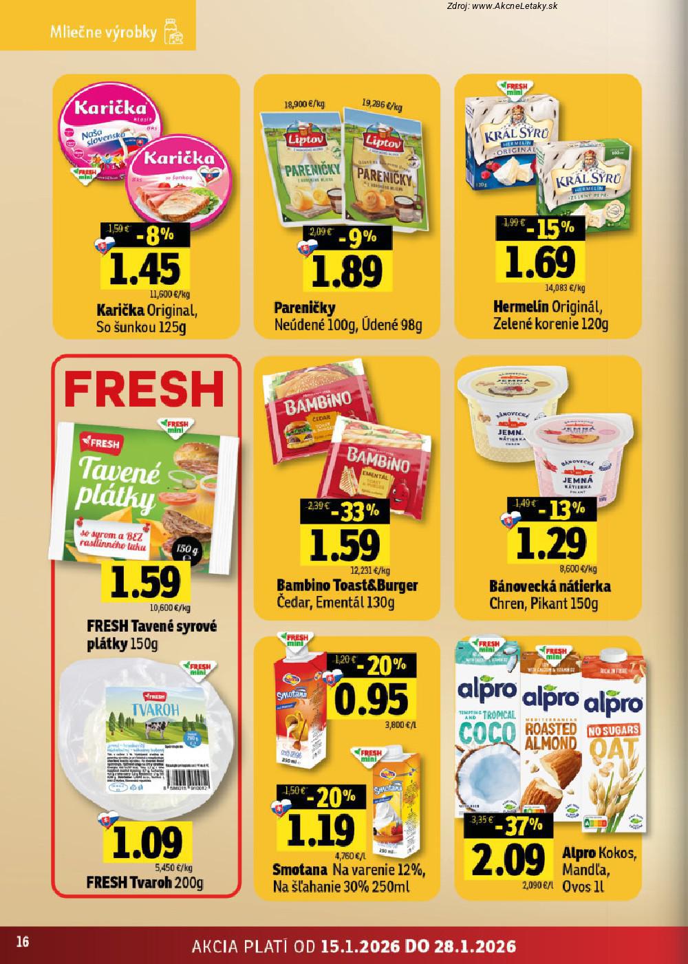 Leták FRESH (15. 1. - 28. 1. 2026) - strana 16 z 44